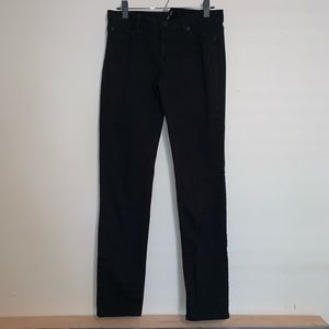 LOFT modern skinny black jeans 8R mid rise